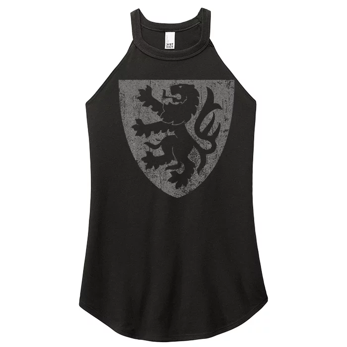 Scottish Lion Rampant Heraldry Shield Scotland Flag Women’s Perfect Tri Rocker Tank