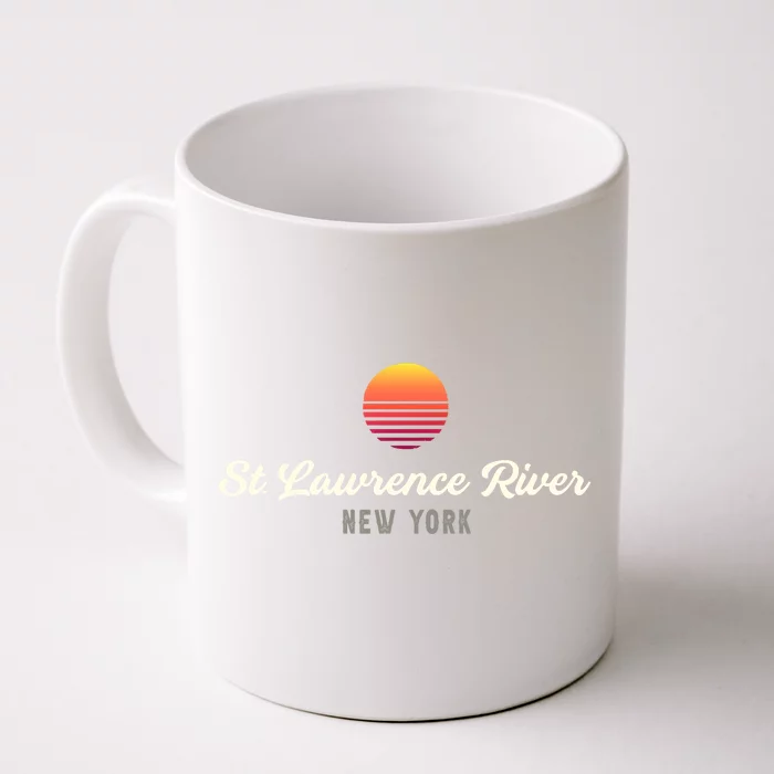 St Lawrence River NEW YORK Bass Fishing Fishin Pro Front & Back Coffee Mug