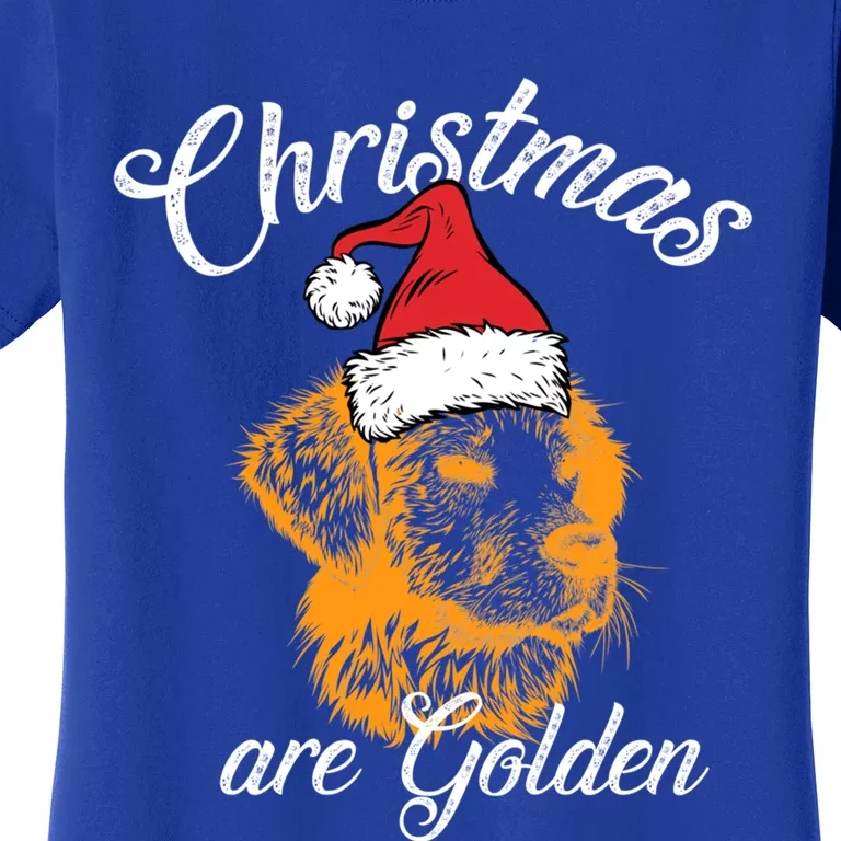 Santa Labrador Retriever Christmas Are Golden Xmas Gift Women's T-Shirt