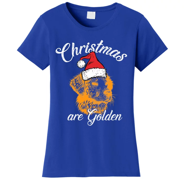 Santa Labrador Retriever Christmas Are Golden Xmas Gift Women's T-Shirt