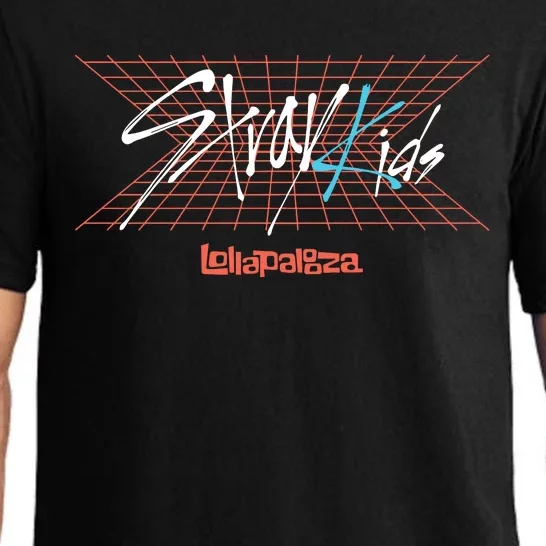 Stray Lollapalooza Retro Grid Logo Festival Pajama Set