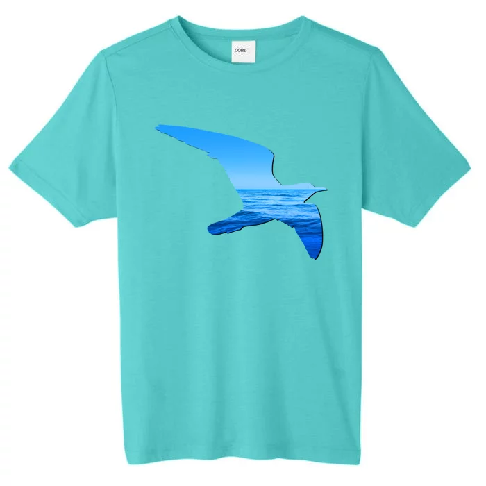 Seagull Lovers Silhouette Earth Day And Ocean Week Gift ChromaSoft Performance T-Shirt