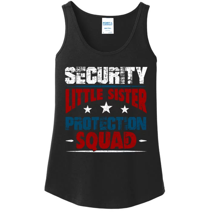 Security Little Sister Protection Squad Ladies Essential Tank