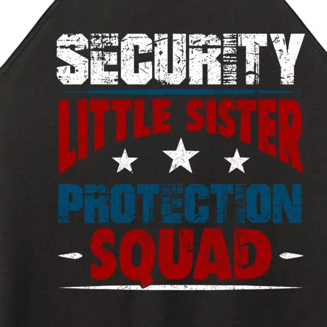 Security Little Sister Protection Squad Women’s Perfect Tri Rocker Tank