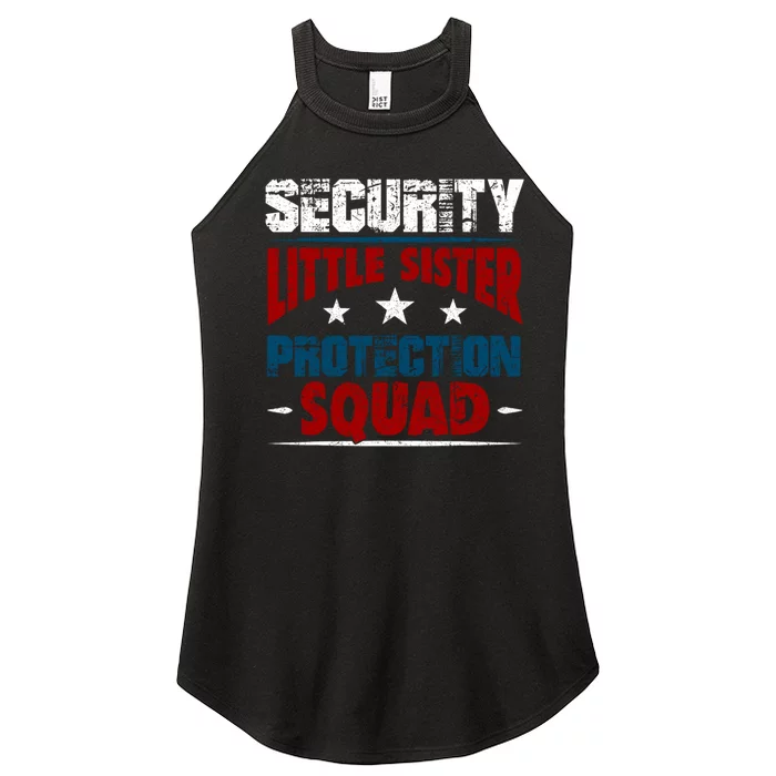 Security Little Sister Protection Squad Women’s Perfect Tri Rocker Tank