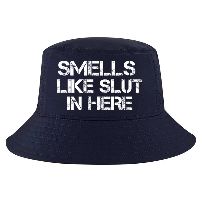 Smells Like Slut In Here Funny Cool Comfort Performance Bucket Hat