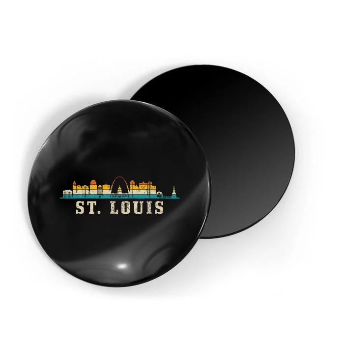 St. Louis Skyline Missouri Vintage Pride Retro Magnet