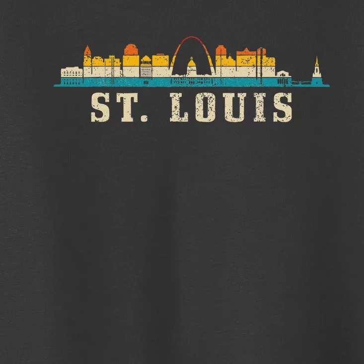 St. Louis Skyline Missouri Vintage Pride Retro Toddler T-Shirt