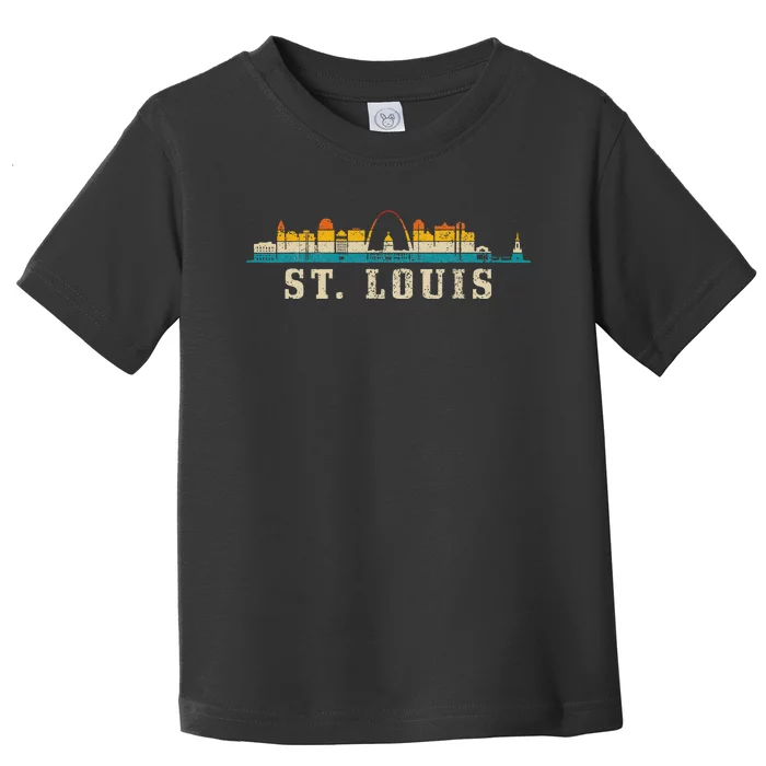 St. Louis Skyline Missouri Vintage Pride Retro Toddler T-Shirt