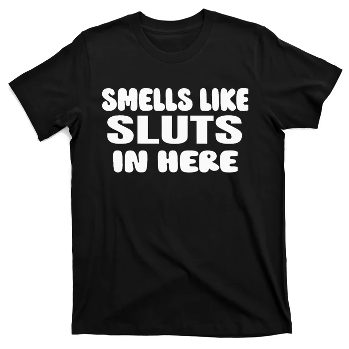 Smells Like Sluts In Here Funny Party Bbq College Frat T-Shirt