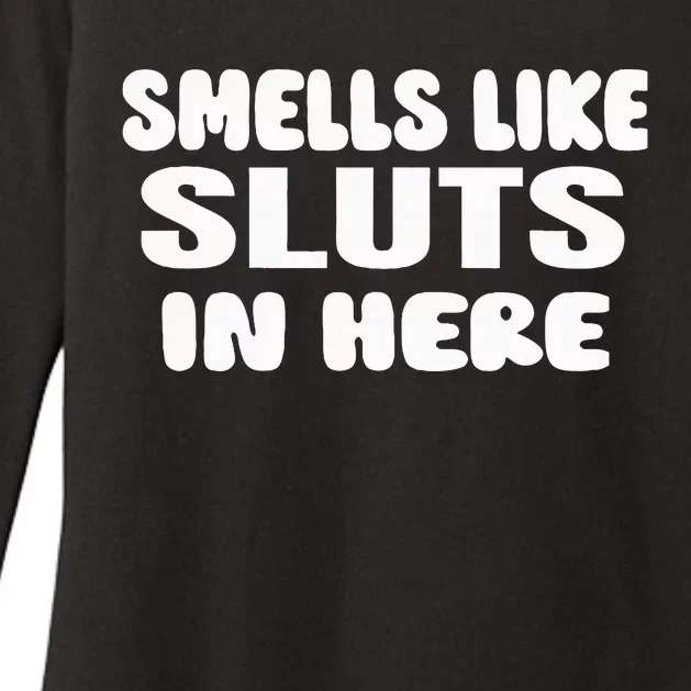 Smells Like Sluts In Here Funny Party Bbq College Frat Womens CVC Long Sleeve Shirt