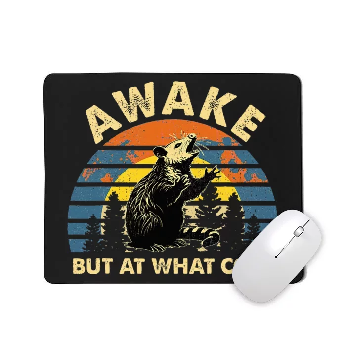 Spoonie Life Sleep Possum Awake But At What Cost Mousepad