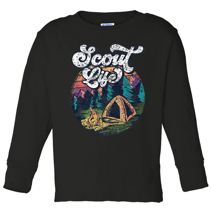 Scout Life Scouting Scouts Outdoor Hiking Toddler Long Sleeve Shirt