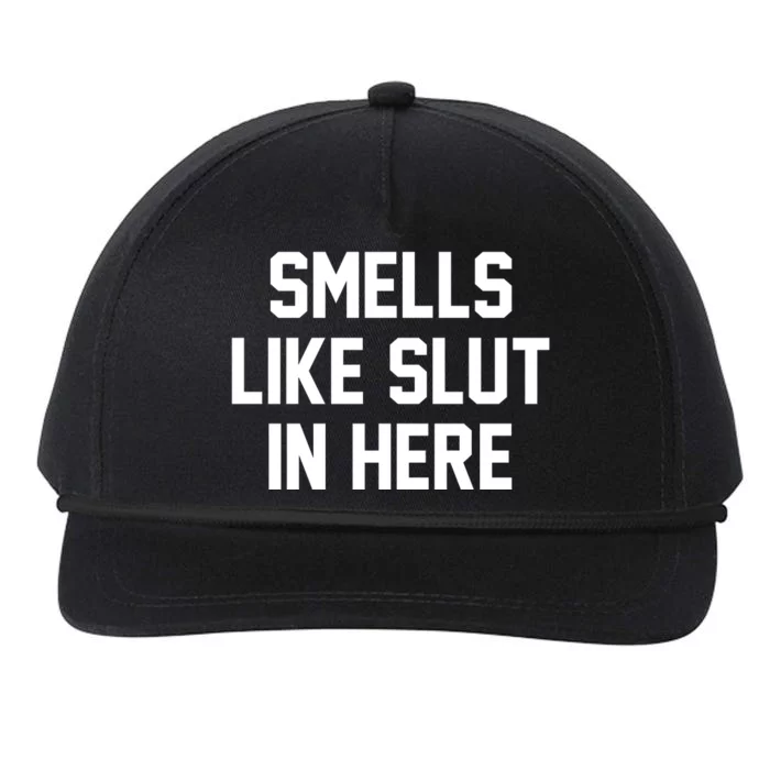 Smells Like Slut In Here Snapback Five-Panel Rope Hat