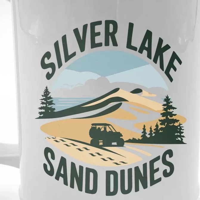 Silver Lake Sand Dunes Michiganall Terrain Vehicles Front & Back Beer Stein