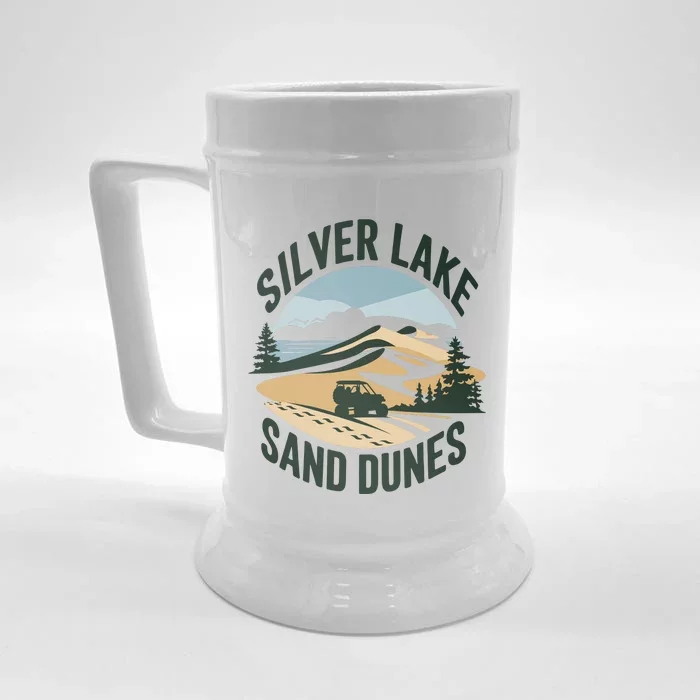 Silver Lake Sand Dunes Michiganall Terrain Vehicles Front & Back Beer Stein