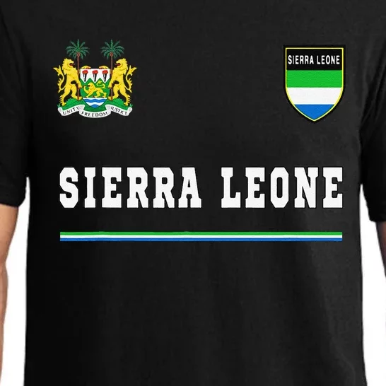 Sierra Leone Sportssoccer Jersey Flag Football Pajama Set