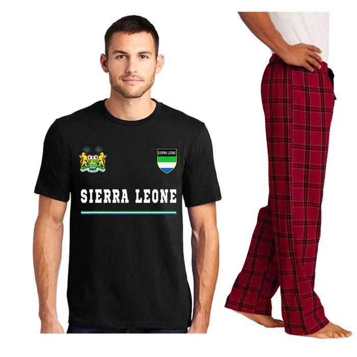 Sierra Leone Sportssoccer Jersey Flag Football Pajama Set