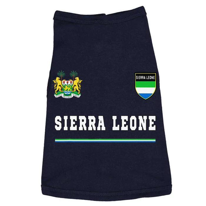 Sierra Leone Sportssoccer Jersey Flag Football Doggie Tank