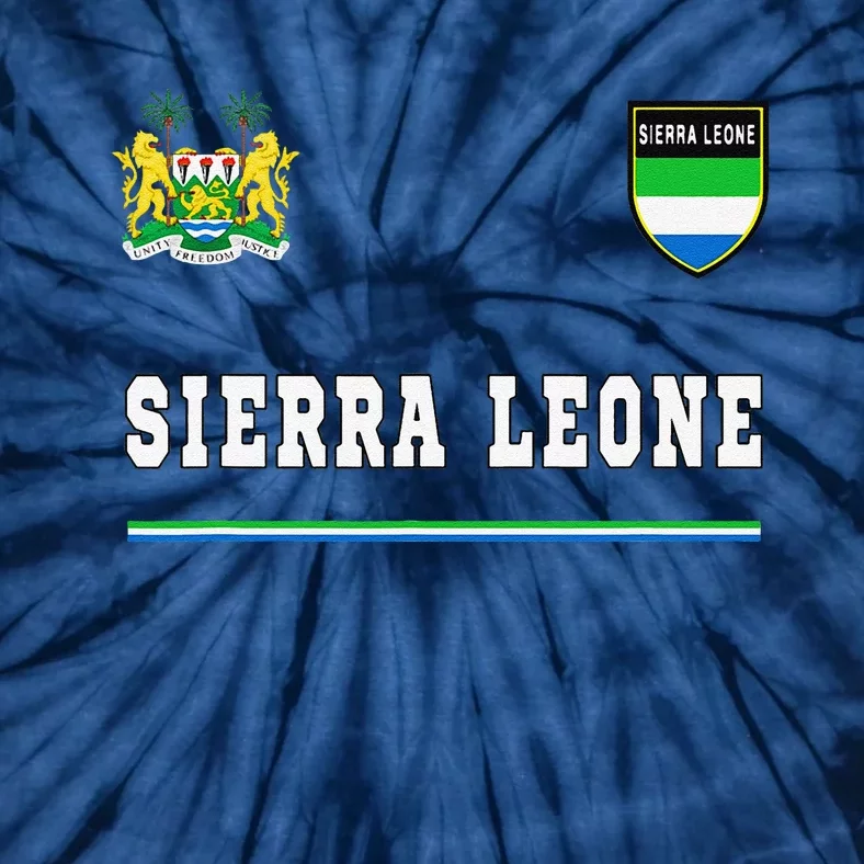 Sierra Leone Sportssoccer Jersey Flag Football Tie-Dye T-Shirt