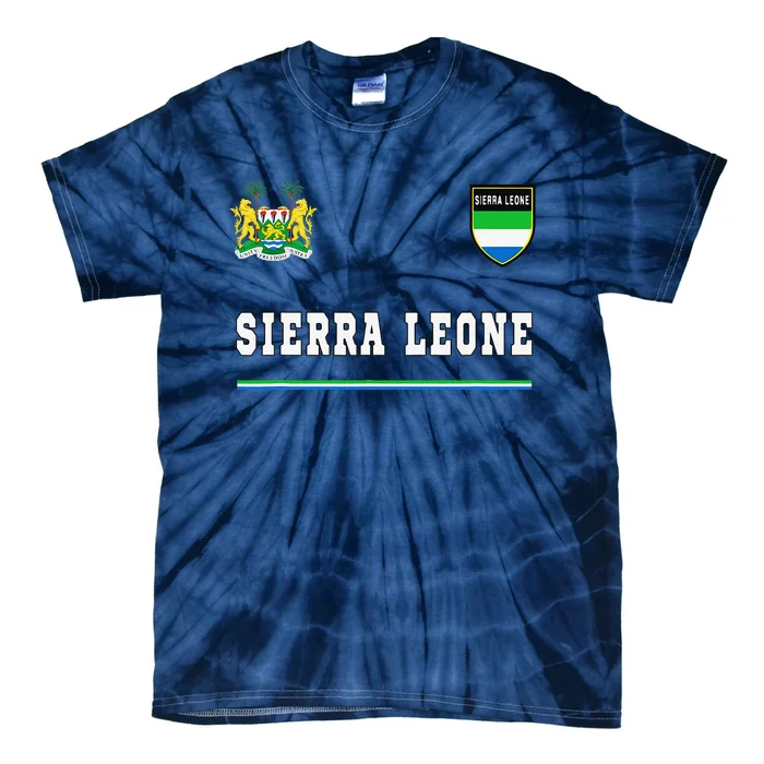 Sierra Leone Sportssoccer Jersey Flag Football Tie-Dye T-Shirt