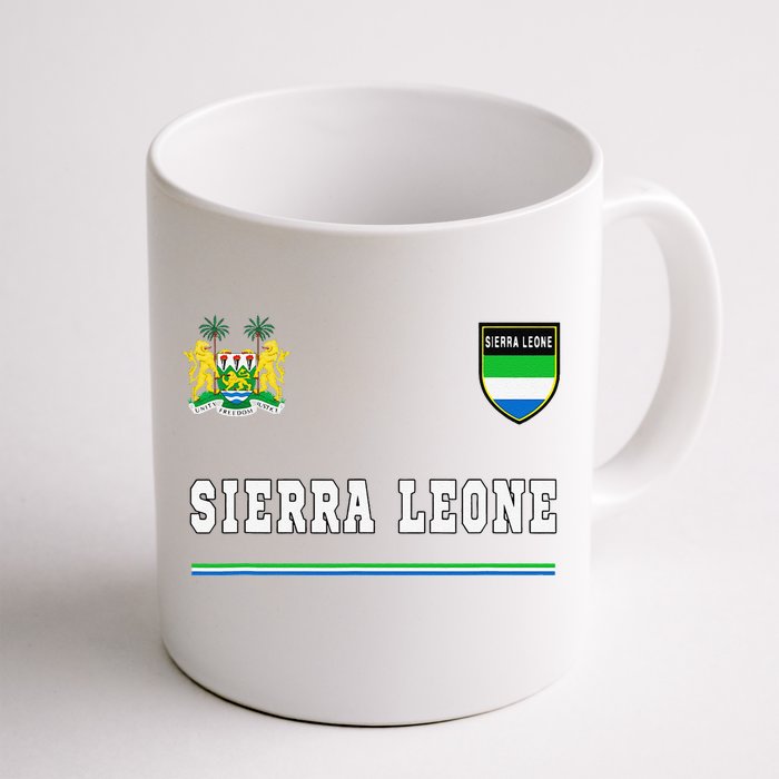 Sierra Leone Sportssoccer Jersey Flag Football Front & Back Coffee Mug