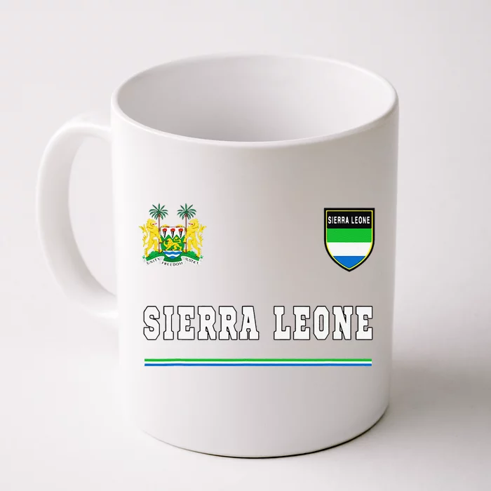 Sierra Leone Sportssoccer Jersey Flag Football Front & Back Coffee Mug