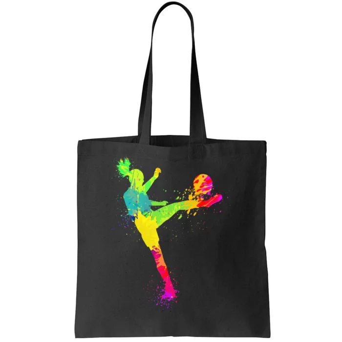 Soccer Lover's Stylish Design for Female Athletes Tote Bag