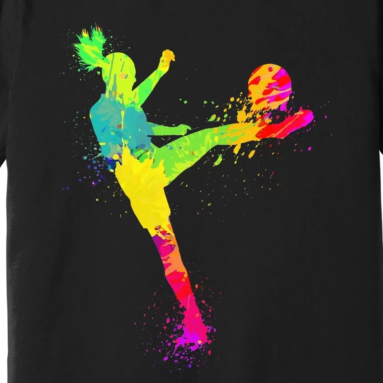 Soccer Lover's Stylish Design for Female Athletes Premium T-Shirt