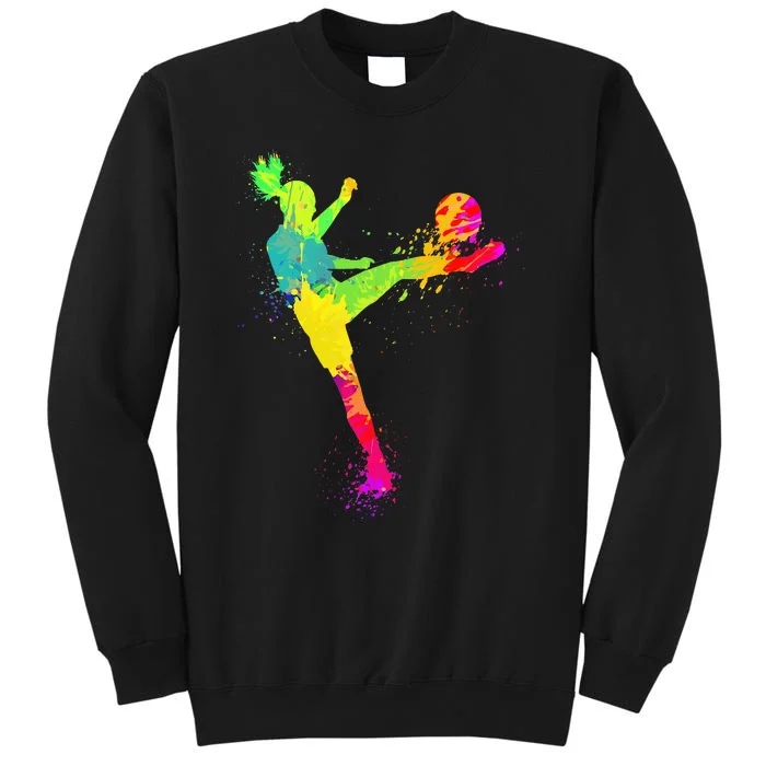 Soccer Lover's Stylish Design for Female Athletes Tall Sweatshirt