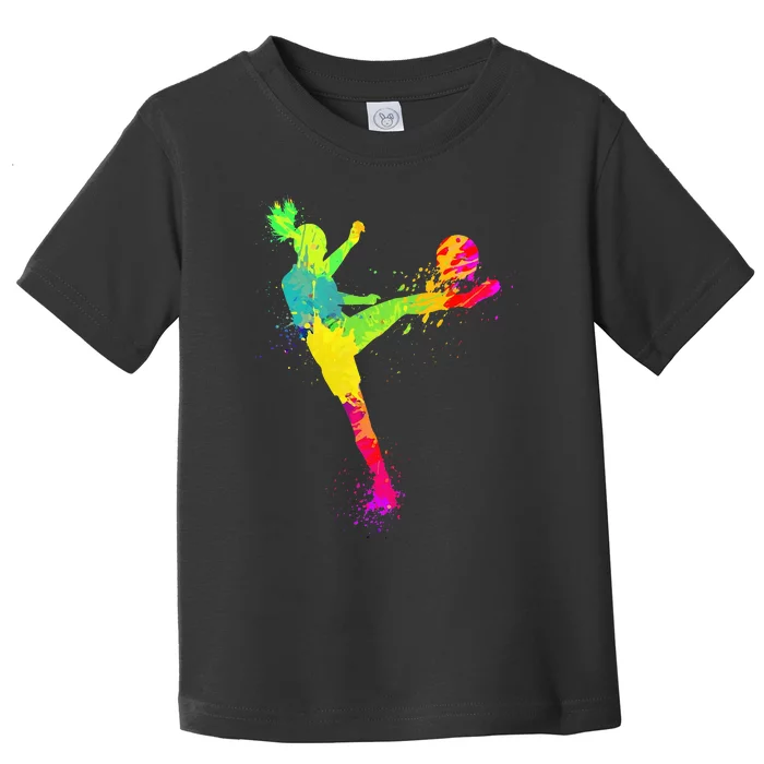 Soccer Lover's Stylish Design for Female Athletes Toddler T-Shirt