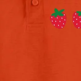 Strawberry Lover Summer Dry Zone Grid Performance Polo