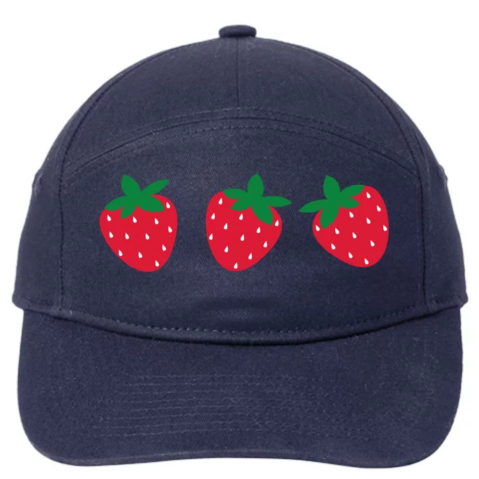 Strawberry Lover Summer 7-Panel Snapback Hat