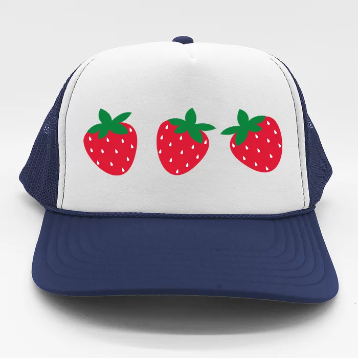 Strawberry Lover Summer Trucker Hat