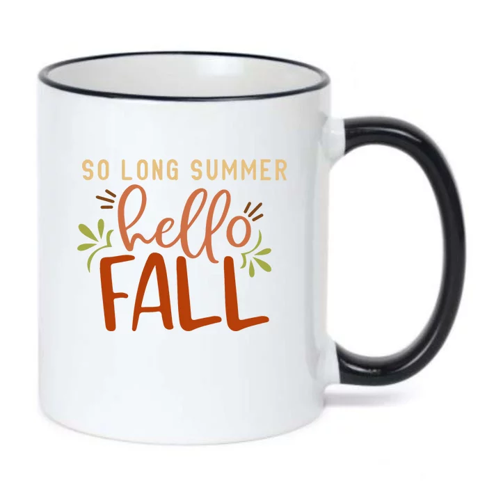 So Long Summer Hello Fall Black Color Changing Mug