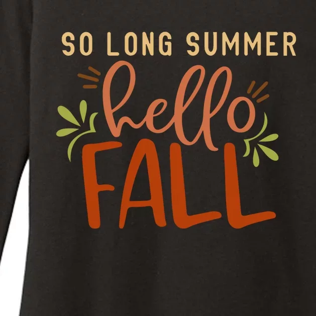 So Long Summer Hello Fall Womens CVC Long Sleeve Shirt