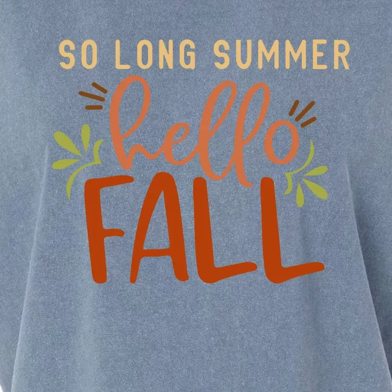 So Long Summer Hello Fall Garment-Dyed Women's Muscle Tee