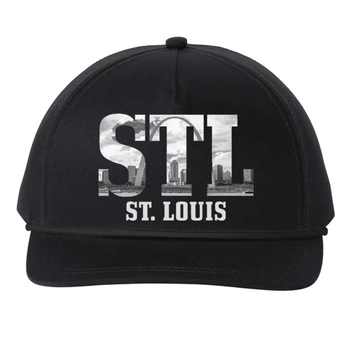 St. Louis STL Skyline Pride Missouri Vintage Snapback Five-Panel Rope Hat