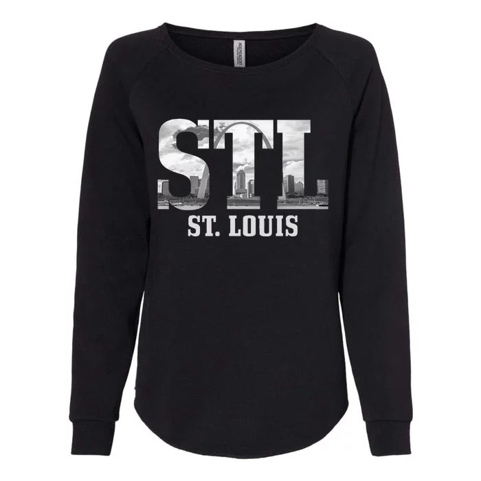 St. Louis STL Skyline Pride Missouri Vintage Womens California Wash Sweatshirt