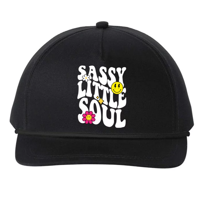 Sassy Little Soul Groovy Retro Cute Snapback Five-Panel Rope Hat