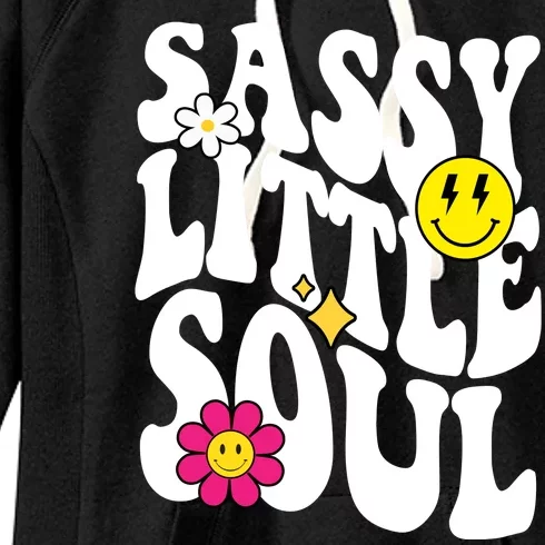 Sassy Little Soul Groovy Retro Cute Women's Fleece Hoodie