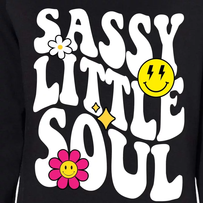 Sassy Little Soul Groovy Retro Cute Womens California Wash Sweatshirt