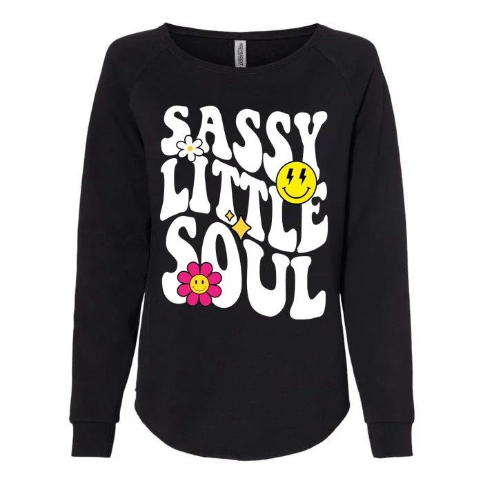 Sassy Little Soul Groovy Retro Cute Womens California Wash Sweatshirt