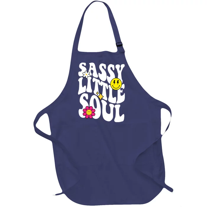 Sassy Little Soul Groovy Retro Cute Full-Length Apron With Pocket