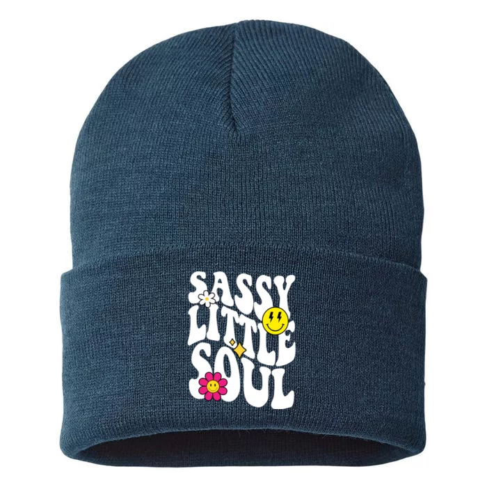 Sassy Little Soul Groovy Retro Cute Sustainable Knit Beanie