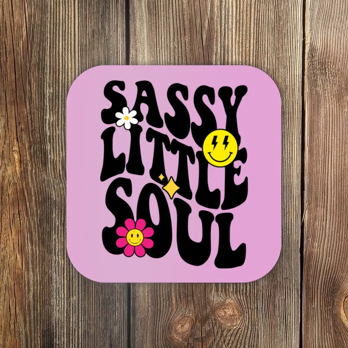 Sassy Little Soul Groovy Retro Cute Coaster