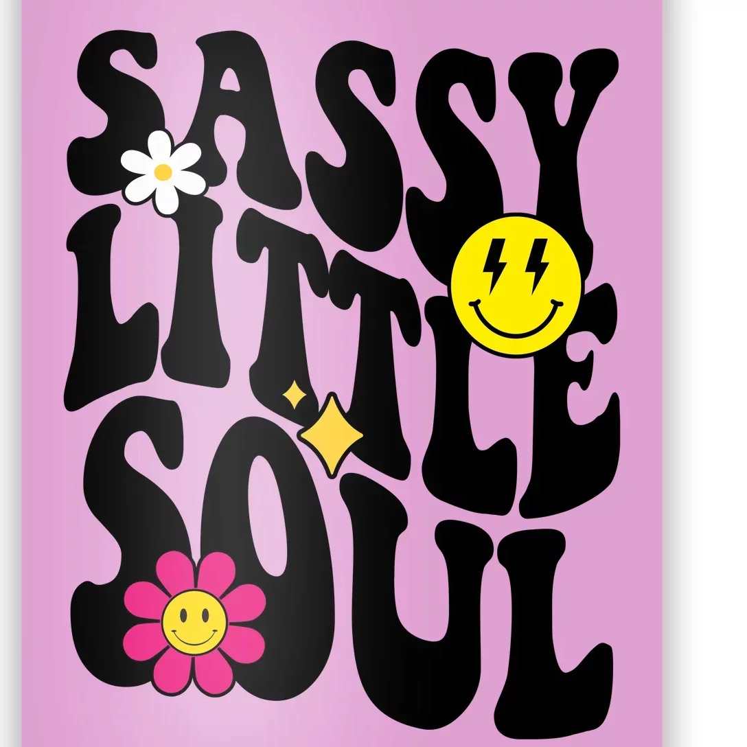 Sassy Little Soul Groovy Retro Cute Poster