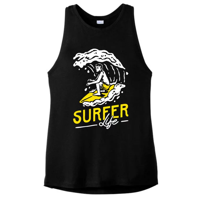 Surfer Life Ladies Tri-Blend Wicking Tank