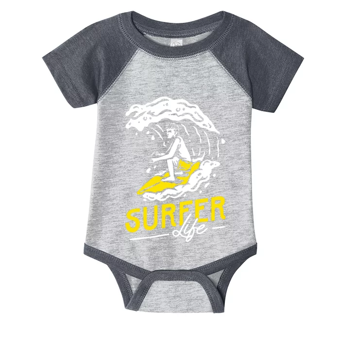 Surfer Life Infant Baby Jersey Bodysuit