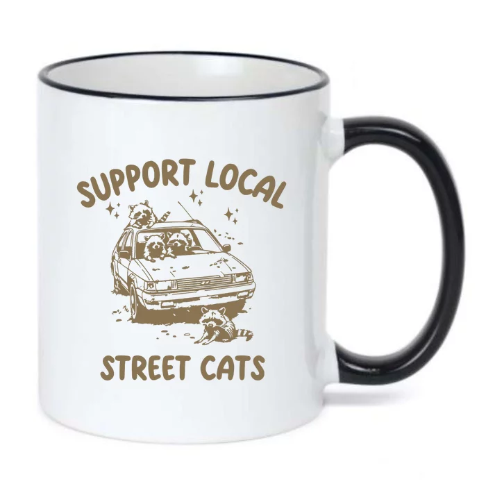 Support Local Street Black Color Changing Mug